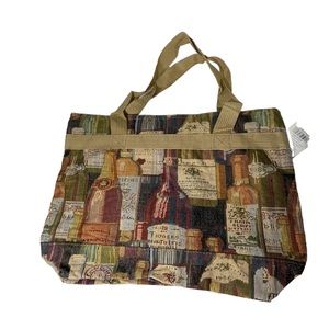 NWT Bovano USA Large Wine print Tote